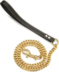 Golden Cuban Chain + Laisse courte pour Dog2comPet’ et son Maitre2Luxe